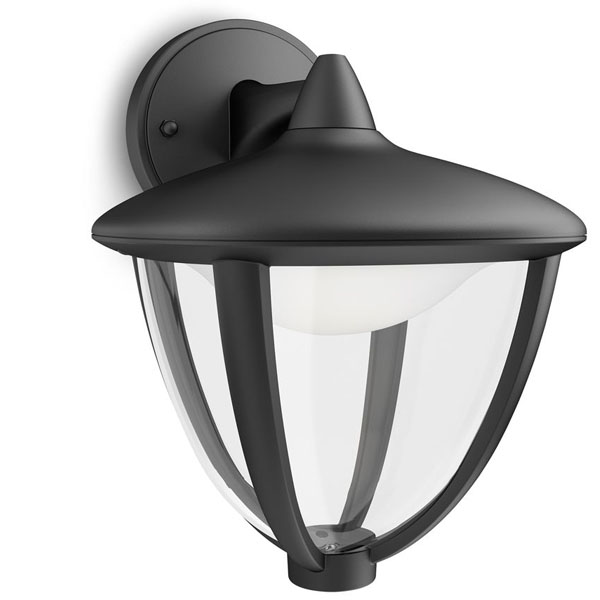 Robin wall lantern black 1x4.5W 230V PHILIPS 15471/30/16 